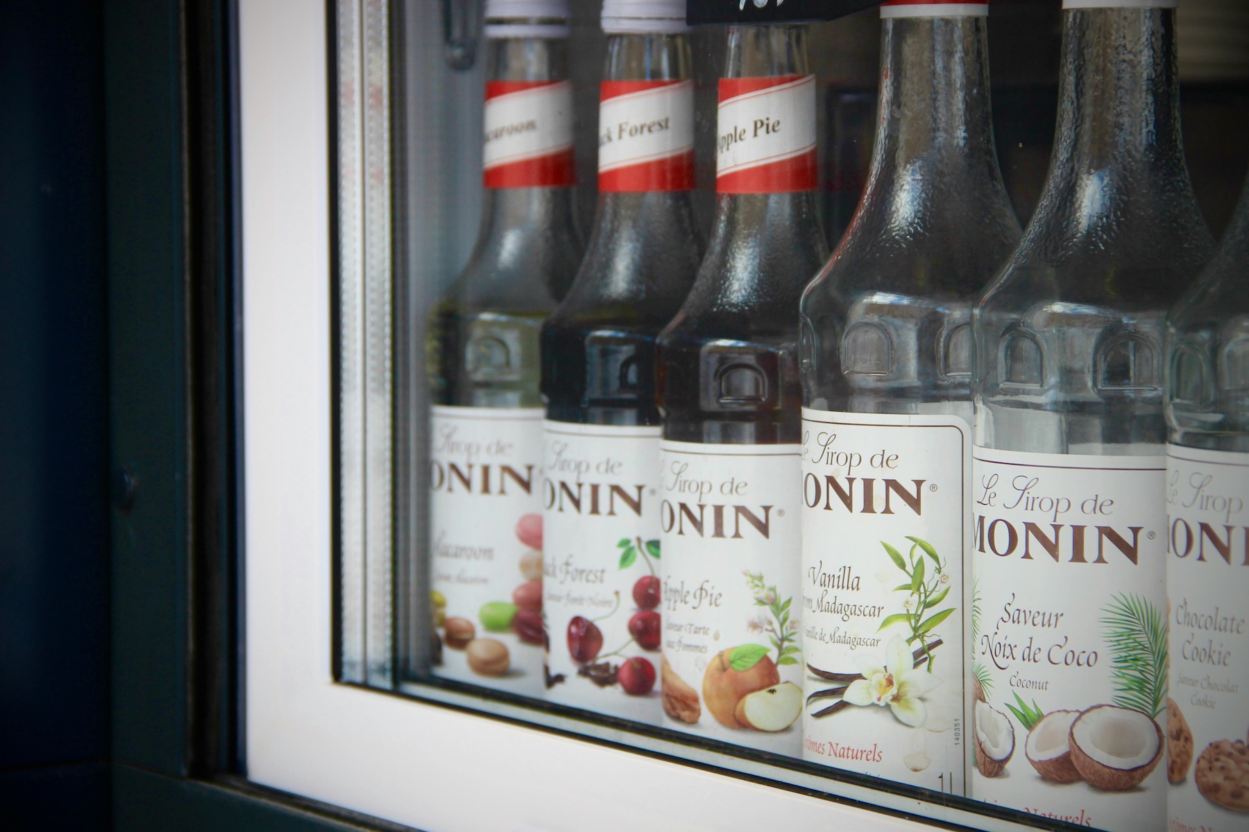 Monin coffee syrups
