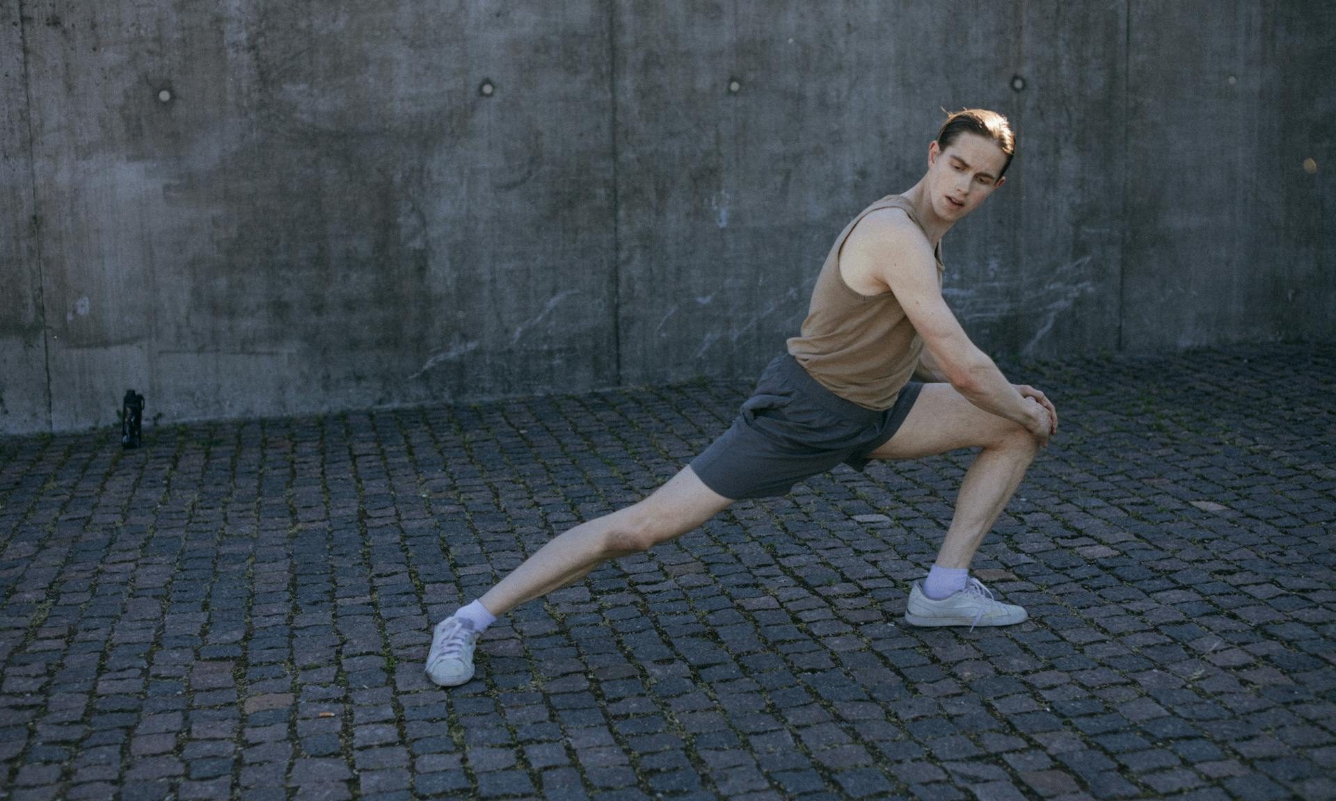 man doing lunge