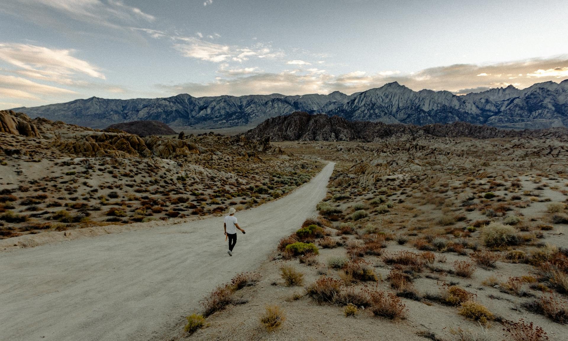 Man walking outside