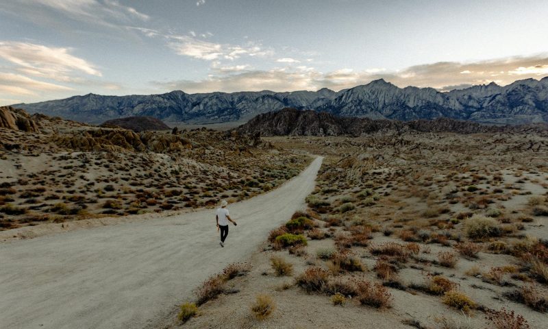 Man walking outside