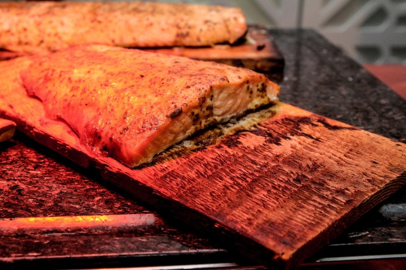 cedar plank salmon