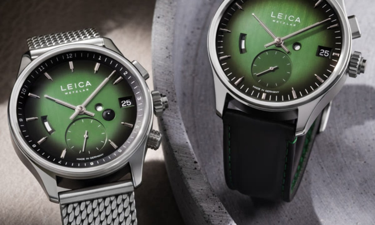 Leica Timepieces with green dial