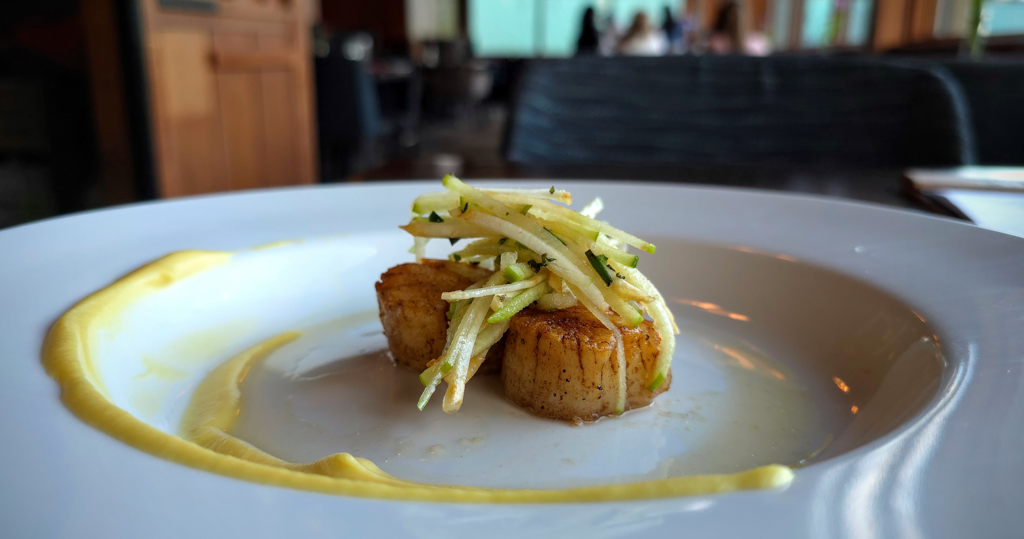 Grilled Scallops at Skamania Lodge