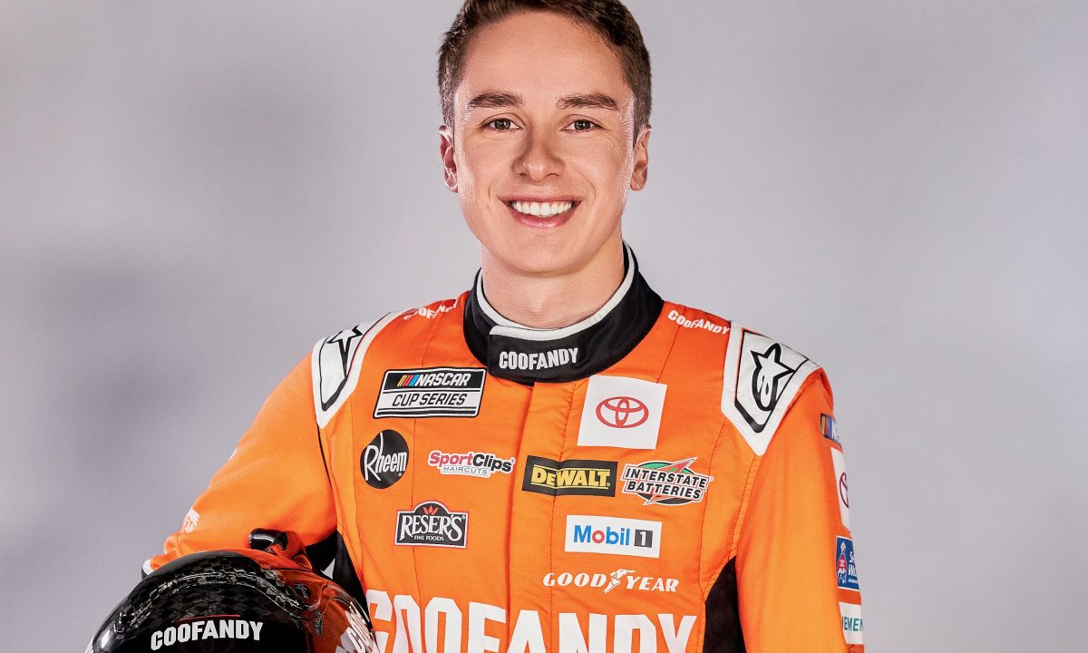 Christopher Bell in NASCAR racesuit