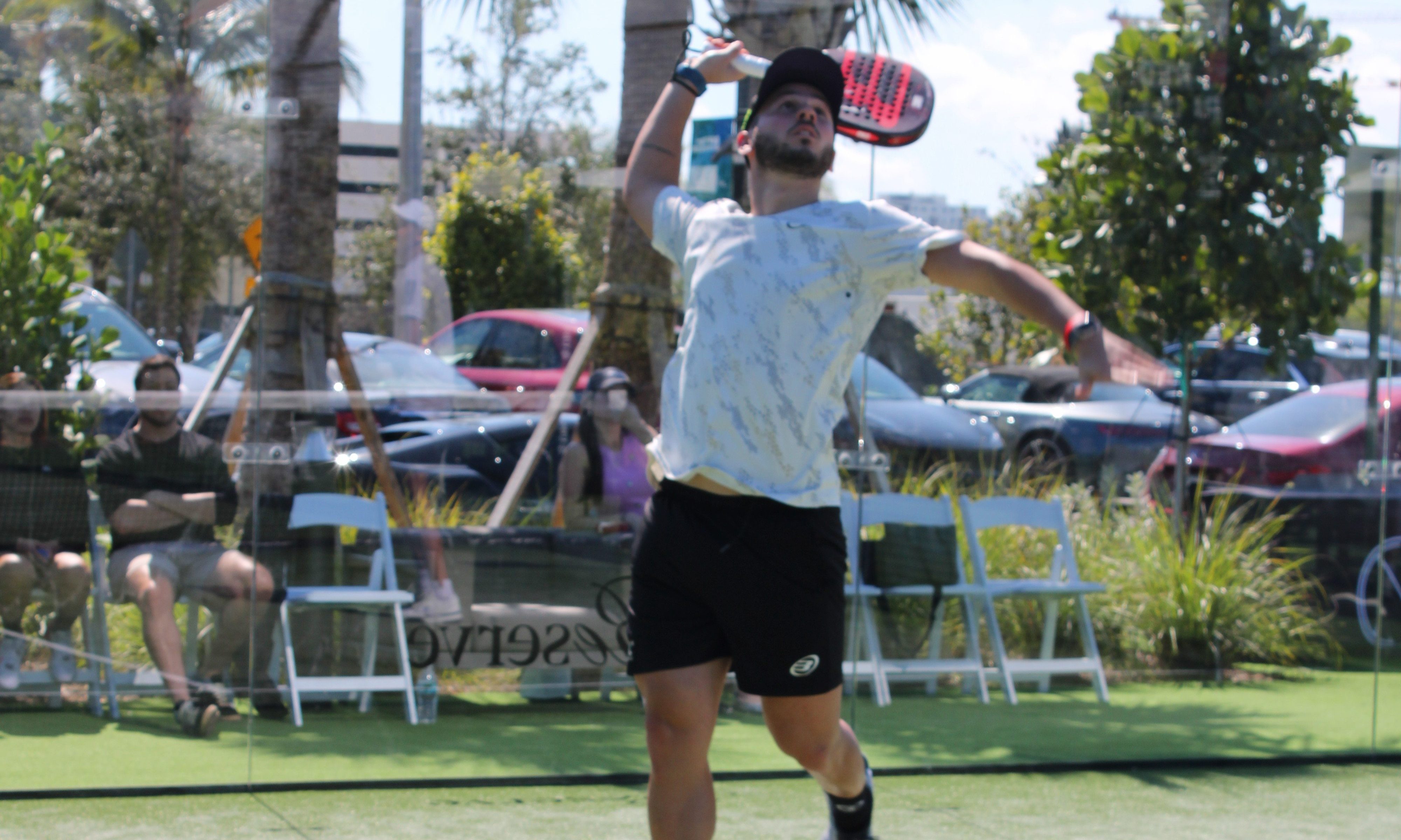 Diego Valderrama man playing padel padel coach