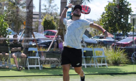 Diego Valderrama man playing padel padel coach