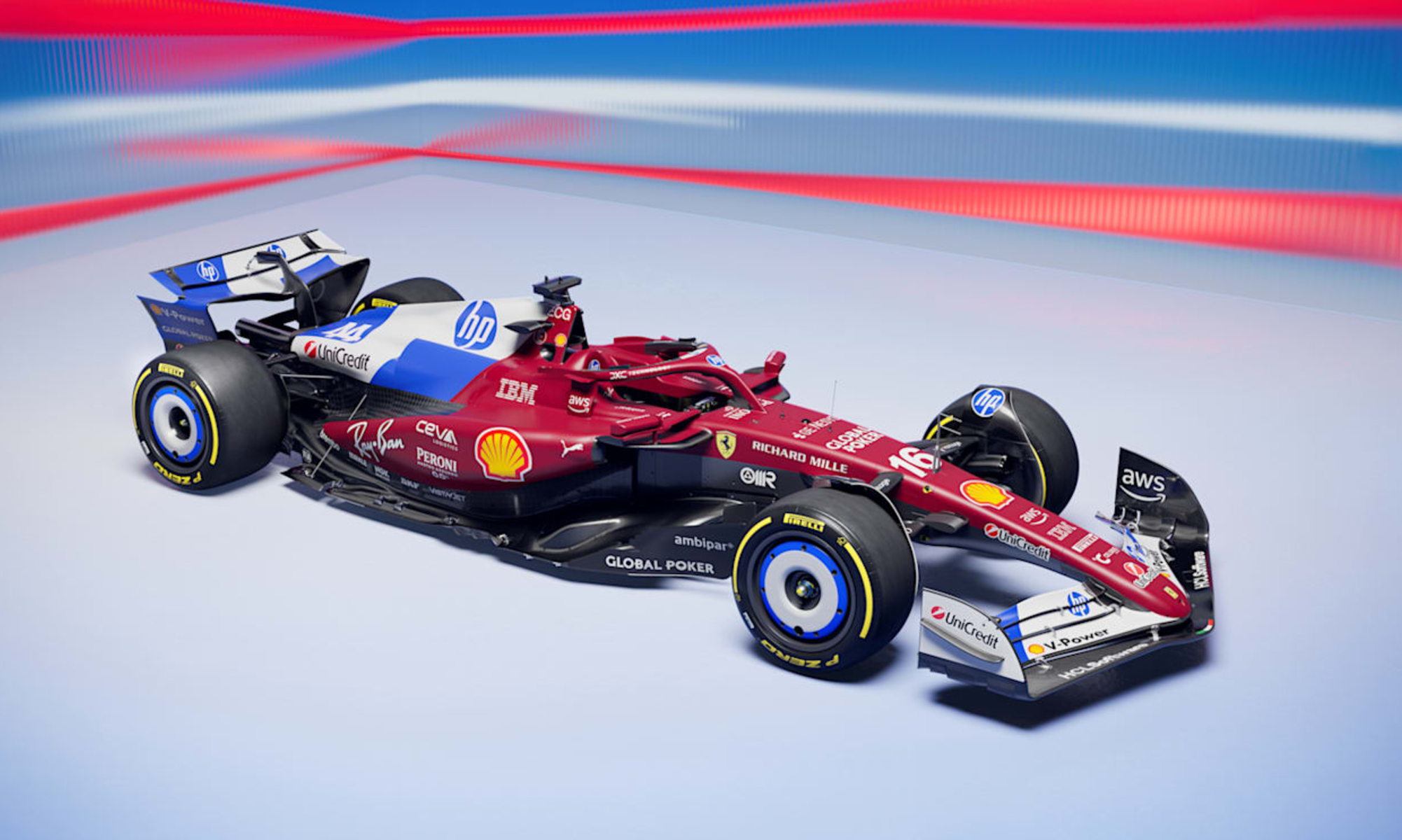 Ferrari's special livery for the 2025 Miami Grand Prix.