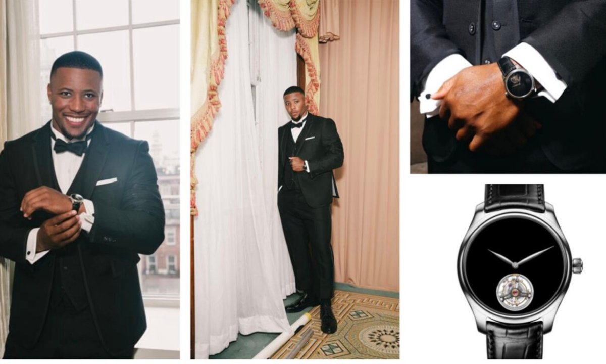 SAQUON BARKLEY WEARS H. MOSER WATCH TO THE 2025 MET GALA