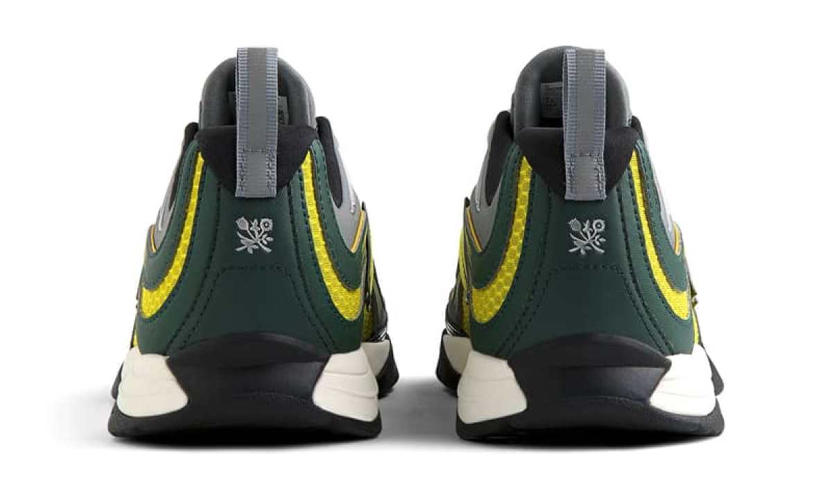 close up on heel of Aimé Leon Dore x New Balance