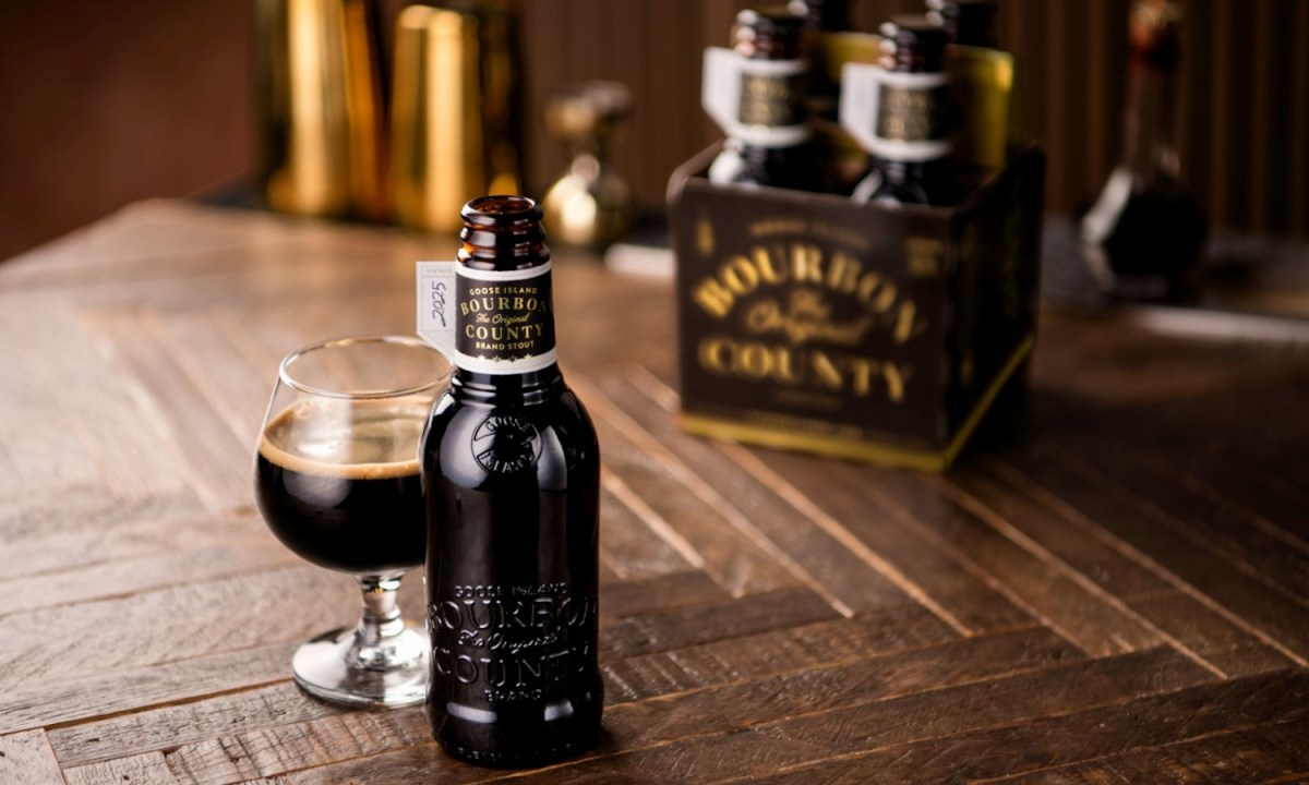 Bourbon County Stout mini-pack bottles.