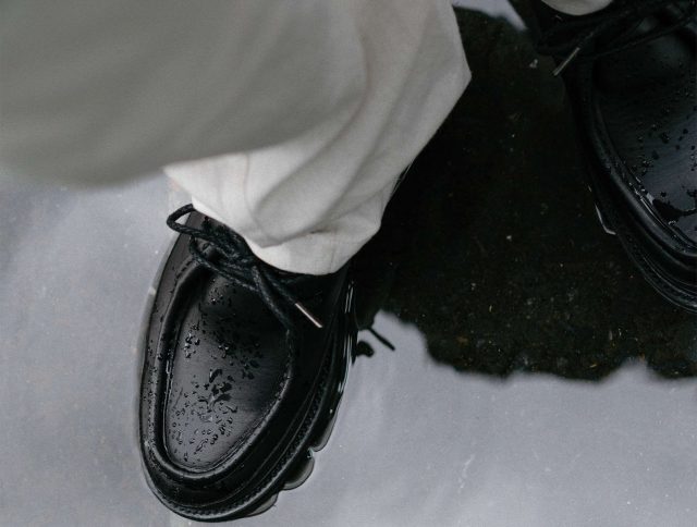 haven regal shoe & co. shoe in puddle