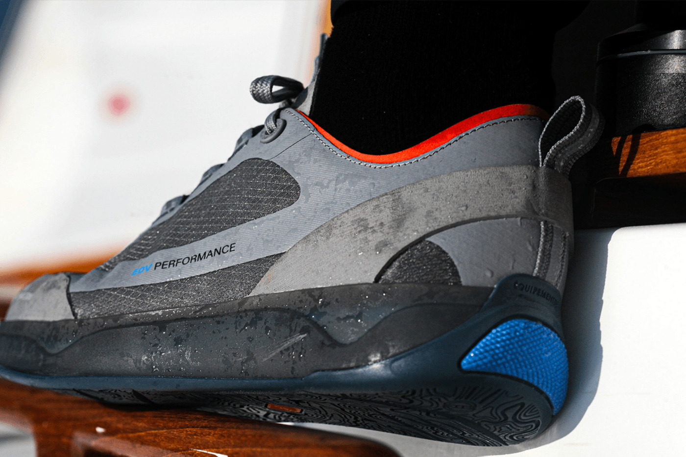 close up on EDV sneaker
