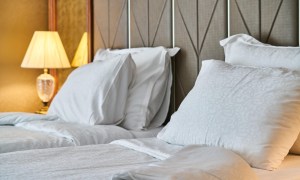 Hotel room pillow