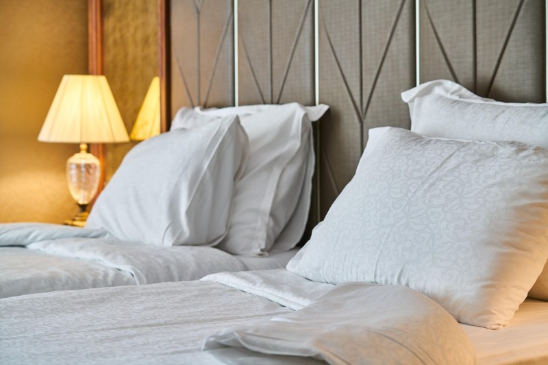 Hotel room pillow