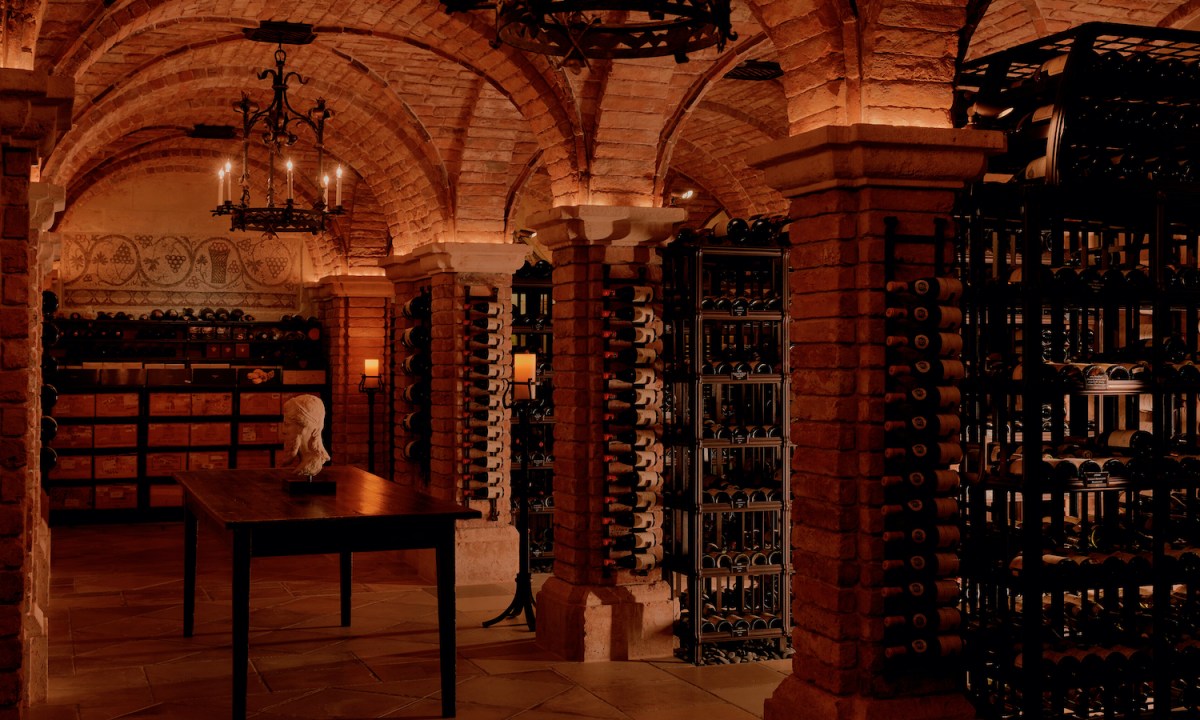 Koch wine cellar in Palm Beach.