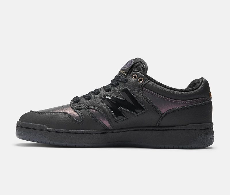 side of new balance bronze56k skate shoe