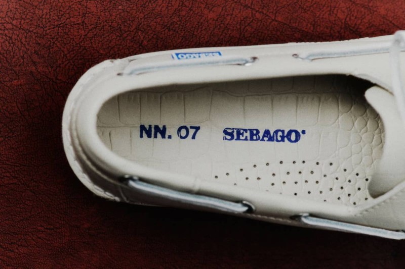 inside of insole of sebago nn07 boat shoe