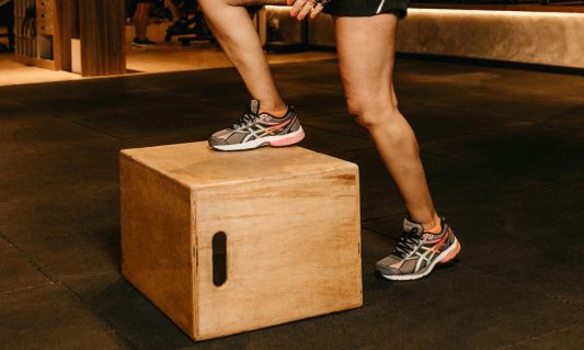 stepping on box step up