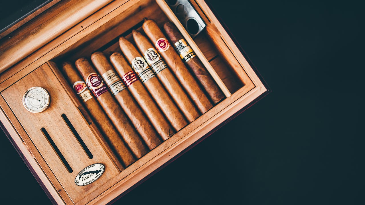Cigars in a humidor