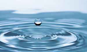 large shot of rippled water