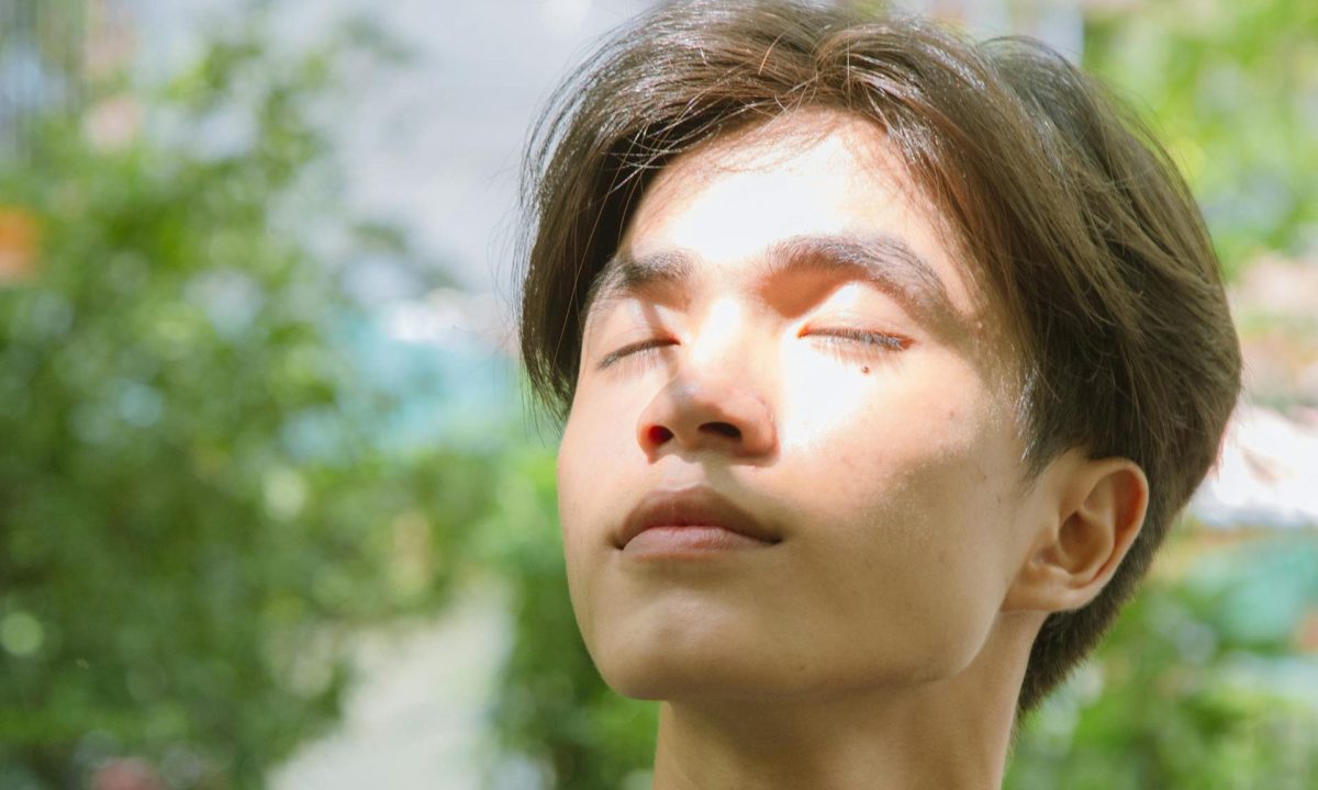 man getting sunlight vitamin D