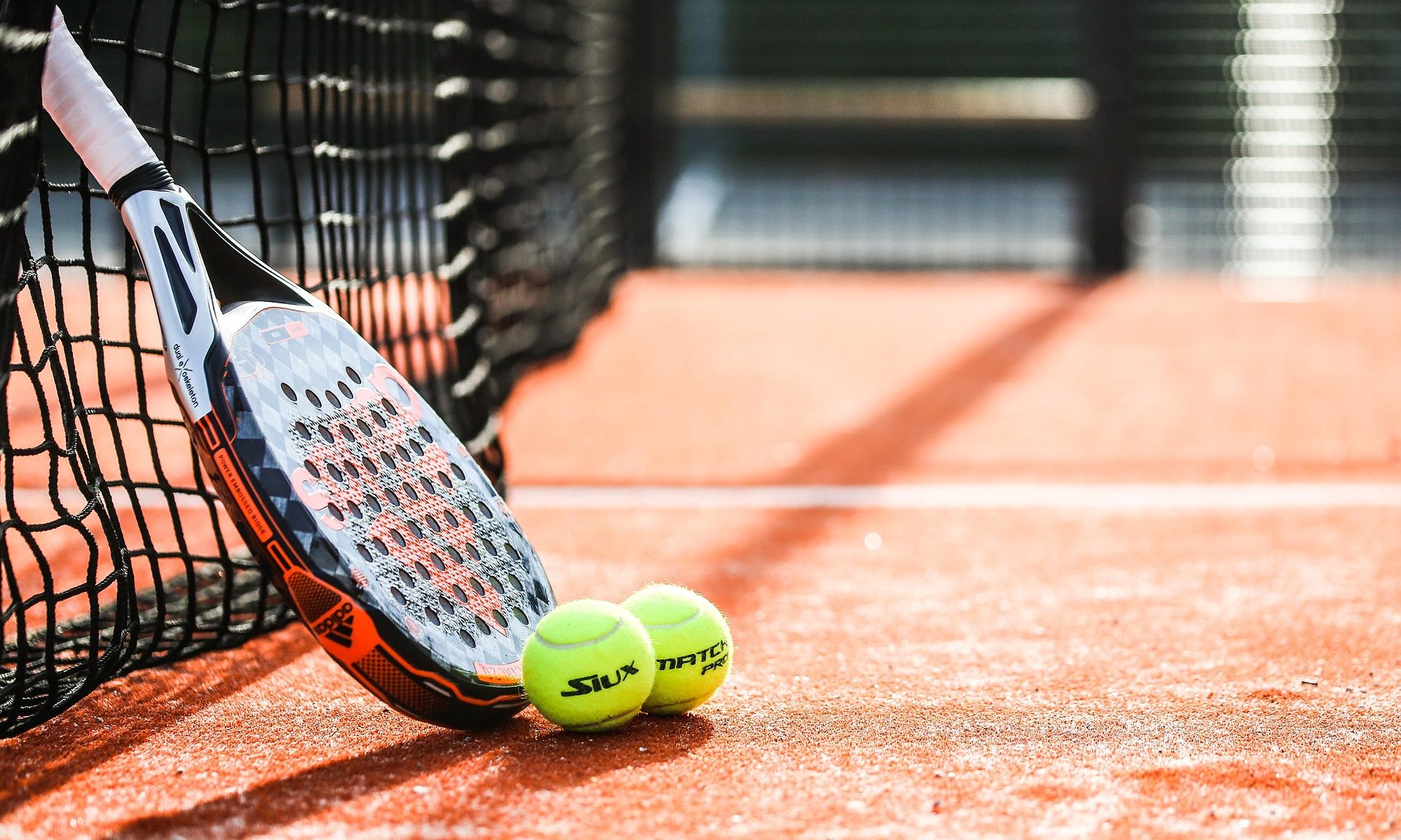 padel sport and balls