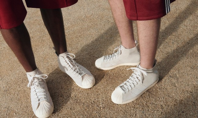 men wearing wales bonner x adidas original shoes