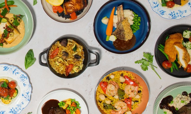 American Airlines European-inspired menus
