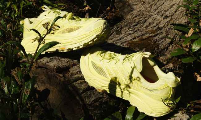 hoka mafate sneaker in trees