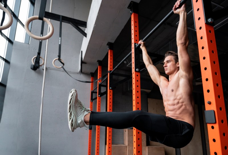 L-sit hold.