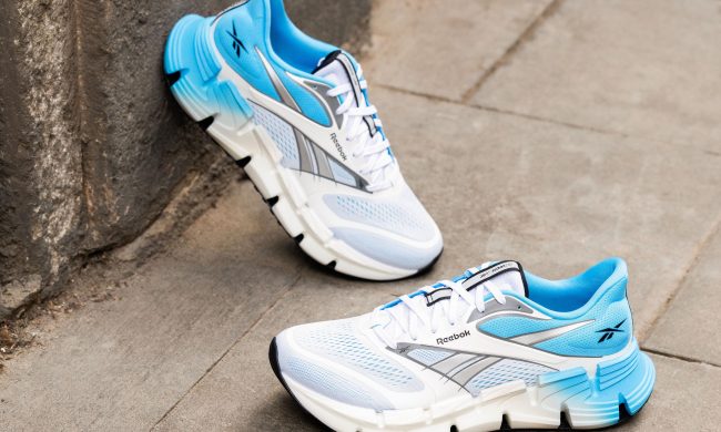 reebok sneakers on the street