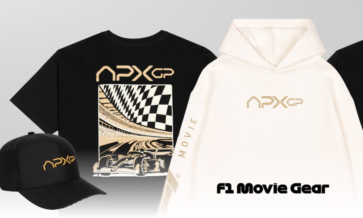 F1 Movie merch sampler.