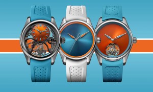 H Moser Pioneer Aqua Collection