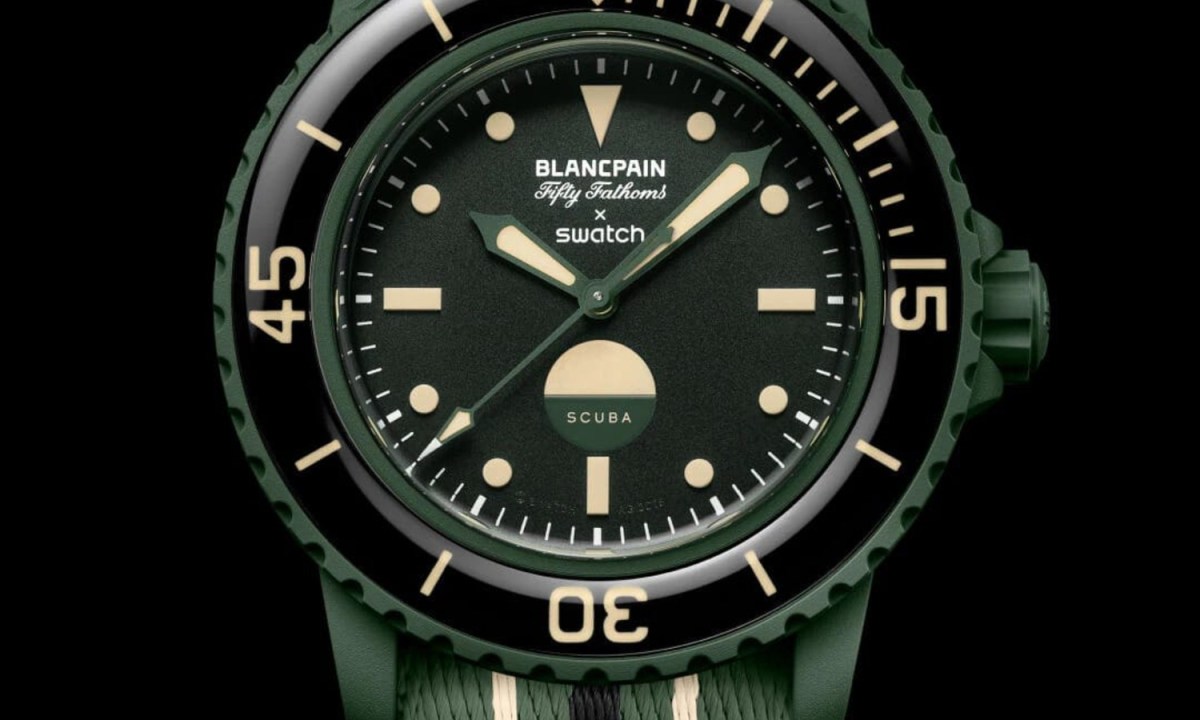 The Swatch Green Abyss, front and center.