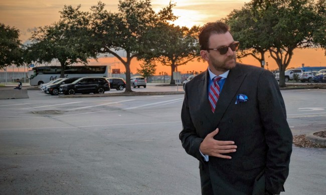 Man in power suit
