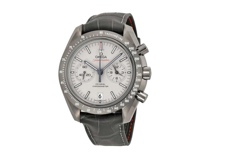 The Omega Speedmaster Professional Grey Side of the Moon men's watch on a white background.