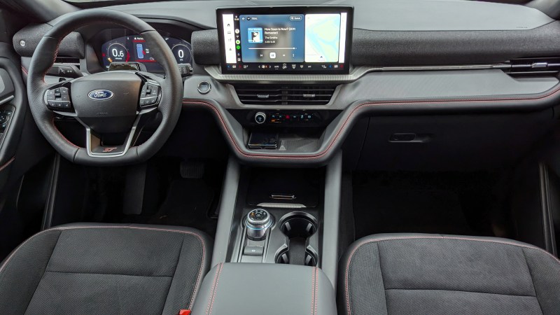 The Mustang Mach E's dash and infotainment system