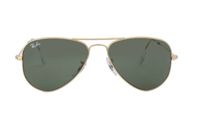 The Ray-Ban Aviator Small Classic sunglasses on a white background.
