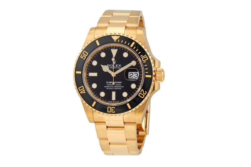 The Rolex Submariner men's watch on a white background.