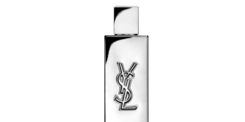 Yves Saint Laurent silver bottle