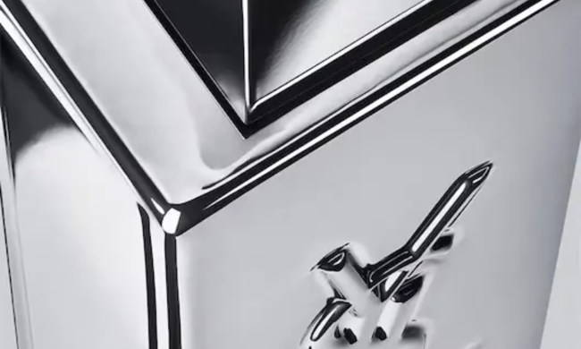 close up on YSL fragrance bottle