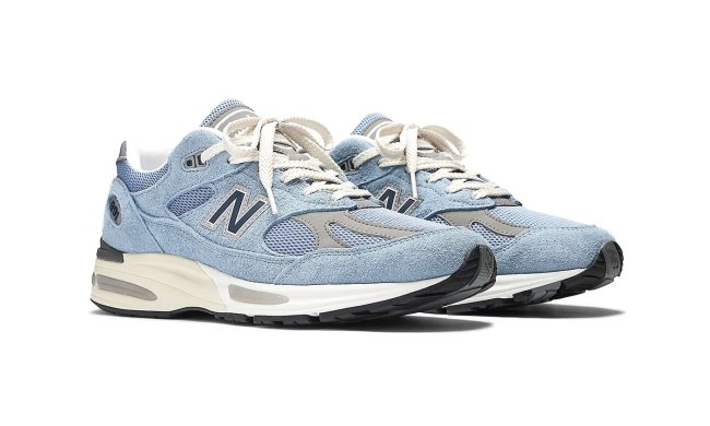pair of new balance blue sneaker