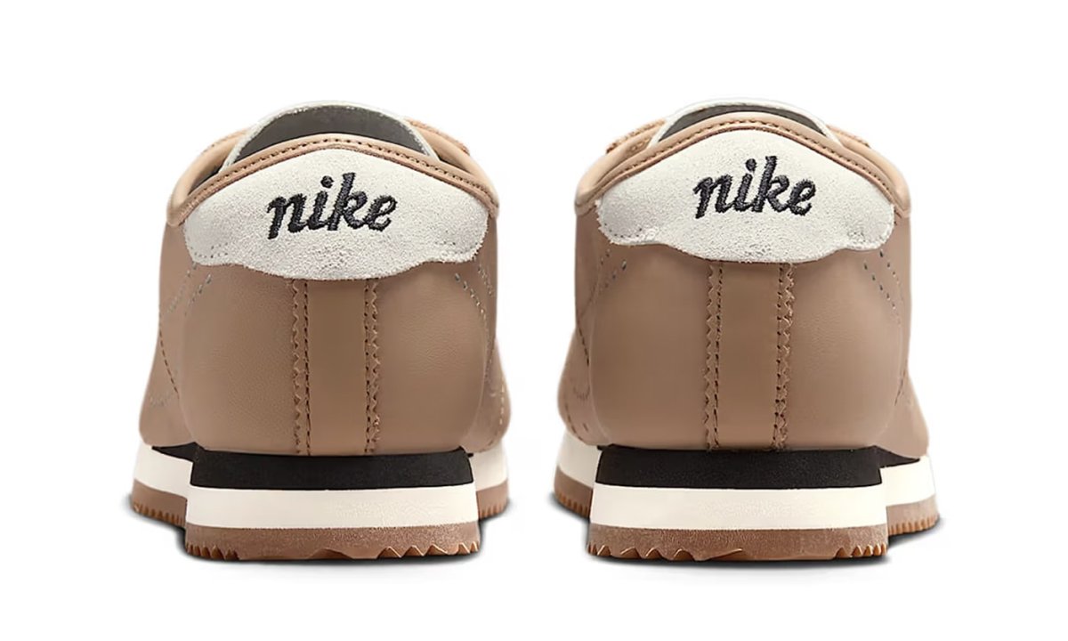back side of nike cortez sneaker