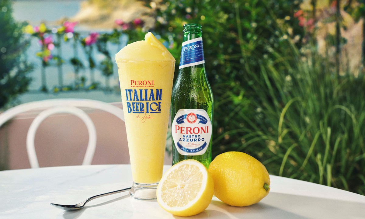 Peroni shaved beer ice.