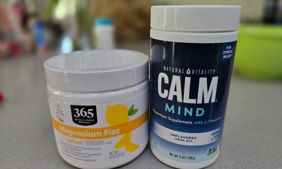 Two containers of magnesium powder