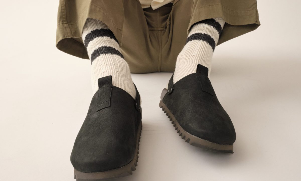 man wearing new seavees slippers