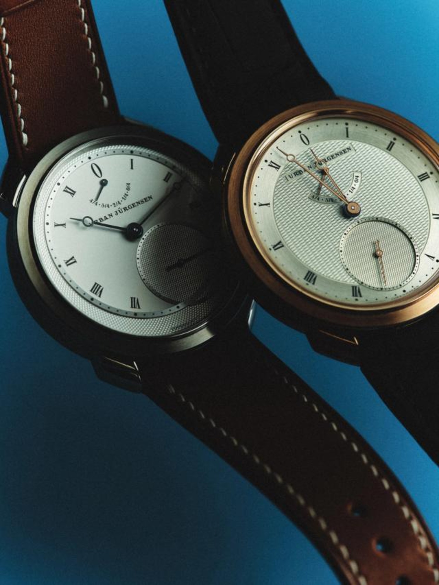 Two timepieces from Urban Jurgensen's iconic collection