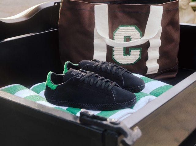 black adidas stan smith espadrille