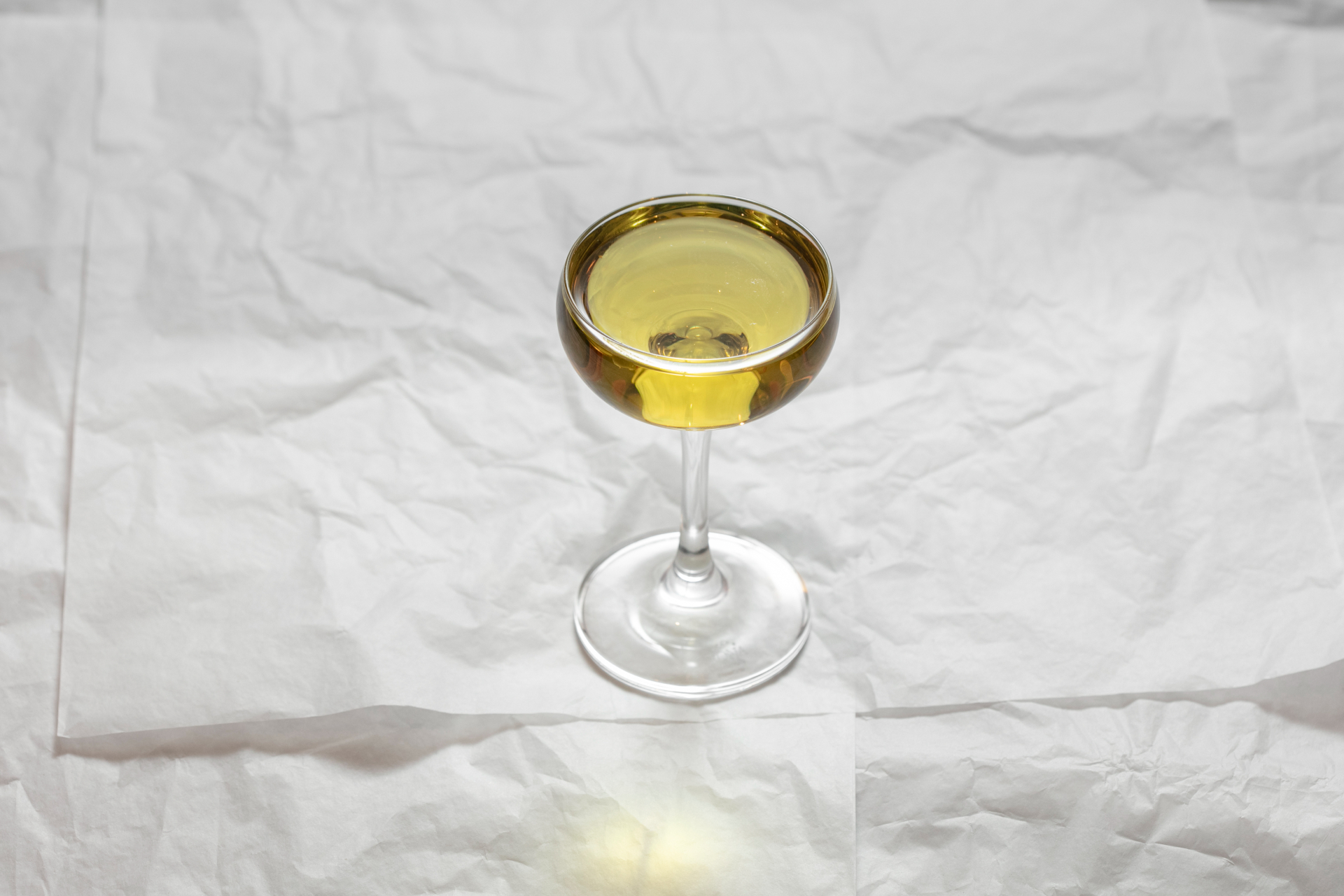 glass of bianco Negroni at Lele's Roman