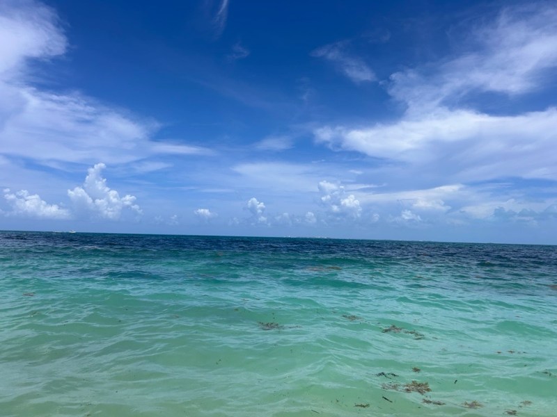 The beach in Cancun, Mexico